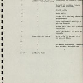 Commissariat Store (All Saints). KAVHA Archaeology Report 10, Part 1. [Norfolk Island] [Colour version 13 of 18 pdfs]