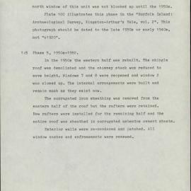 New Military Barracks, Officers' Outbuilding. KAVHA Archaeology Report 9, Part 1. [Norfolk Island] [Colour version 2 of 14 pdfs]