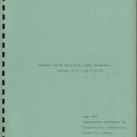 Proposed Toilet Facilities, Royal Engineer's Complex (H 30 A and H 30 B). KAVHA Archaeological Report 8, Part 1. [Norfolk Island] [Colour version 1 of 2 pdfs]