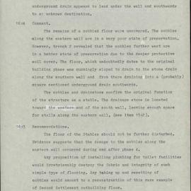 Royal Engineer's Office and Stables. KAVHA Archaeology Report 8, Part 1. [Norfolk Island] [Colour version 8 of 14 pdfs]