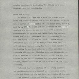 KAVHA Archaeological Report 11, Part 1. Superintendents of Convicts' Duplex (D2 and D3). [Norfolk Island] [Colour version 4 of 9 pdfs]