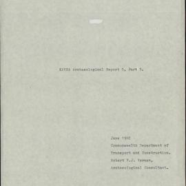 KAVHA Archaeological Report 5, Part 3. [Various Buildings, Norfolk Island] [Colour version 1 of 6 pdfs]