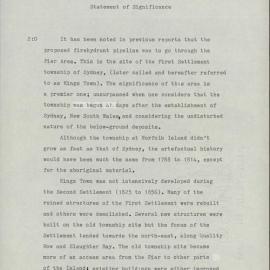 KAVHA Archaeological Report 7, Part 4. Preliminary Excavation Report. Pier Area. [Norfolk Island] [Colour version 2 of 6 pdfs]