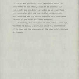 KAVHA Archaeological Report 7, Part 4. Preliminary Excavation Report. Pier Area. [Norfolk Island] [Colour version 4 of 6 pdfs]