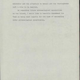 KAVHA Archaeological Report 7, Part 4. Preliminary Excavation Report. Pier Area. [Norfolk Island] [Colour version 6 of 6 pdfs]