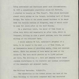 Norfolk Island Archaeological Investigation of Route of Proposed Underground Pipework. KAVHA Archaeology Report 7, Part 3. [Colour version 2 of 4 pdfs]