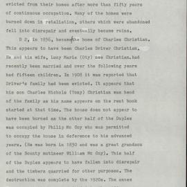 KAVHA Archaeological Report 11, Part 2. Superintendents of Convicts' Duplex (D2 and D3). [Norfolk Island] [Colour version 2 of 6 pdfs]