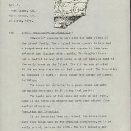 Survey Study of the First, Second, and Third Settlements on Norfolk Island. Part 1 of 2. [Colour version 24 of 30 pdfs]