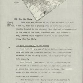 Survey Study of the First, Second, and Third Settlements on Norfolk Island. Part 1 of 2. [Colour version 7 of 30 pdfs]