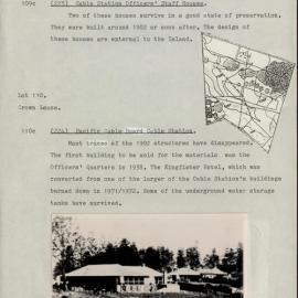 Survey Study of the First, Second, and Third Settlements on Norfolk Island. Part 2 of 2. [Colour version 15 of 28 pdfs]