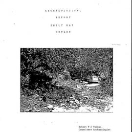 Archaeological Report. Emily Bay Outlet. [Norfolk Island]