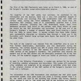 Norfolk Island. Kingston and Arthur's Vale Historic Area. Surgeon's Quarters and Site of 1788 & 1792 Government Houses. Historical Archaeological Report No. 18, Part 2. [Colour version 2 of 3 pdfs]