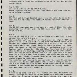 Norfolk Island. Kingston and Arthur's Vale Historic Area. Surgeon's Quarters and Site of 1788 & 1792 Government Houses. Historical Archaeological Report No. 18, Part 2. [Colour version 3 of 3 pdfs]