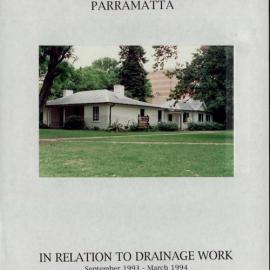 Archaeological Report. Hambledon Cottage, Parramatta. In Relation to Drainage Work, September 1993 - March 1994. [Colour version 1 of 2 pdfs]