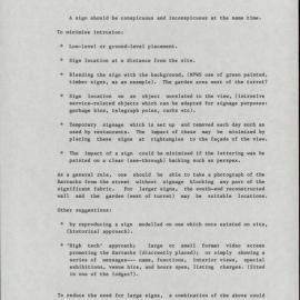 Background Report Toward A Plan of Management. West Compound Wall and Structures. Hyde Park Barracks. [Colour version 4 of 4 pdfs]