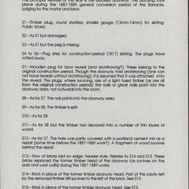 North Guardhouse, Hyde Park Barracks. Archaeological Guide to the Internal Walls as Found After the Removal of Late-Phase Portland Cement Render. [Colour version 2 of 2 pdfs]