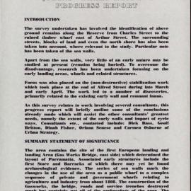 Queens Wharf Reserve Parramatta. Windmills of Parramatta. Archaeological Assessment. [Colour version 4 of 4 pdfs]