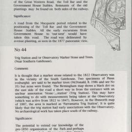Archaeological Zoning Plan for Parramatta Park. Part 1. [Colour version 6 of 11 pdfs]