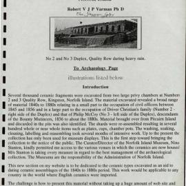 Excavated Ceramics 1840s - 1880s. 2 and 3 Quality Row, Kingston, Norfolk Island. [Colour version 1 of 2 pdfs]