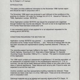 Timber House Remains. Pacific Highway, Wyoming, NSW. West Side of State Highway 10, Opposite Historic Wyoming Cottage. [Colour version 2 of 2 pdfs]