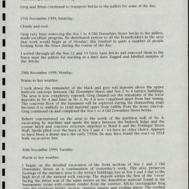 Walsh Bay Redevelopment. Downshire Street - Ferry Lane. Archaeological Excavation Progress Report. [Colour version 6 of 8 pdfs]