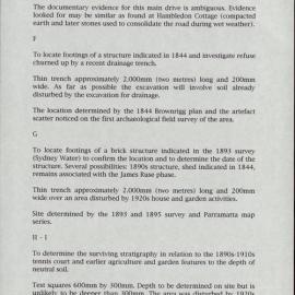 Report and Documentation to Accompany Section 60 Application for Experiment Farm, Parramatta. [Colour version 5 of 9 pdfs]