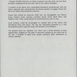 Goodaywang Reserve Preservation/ Conservation Management Plan. [Colour version 11 of 17 pdfs]