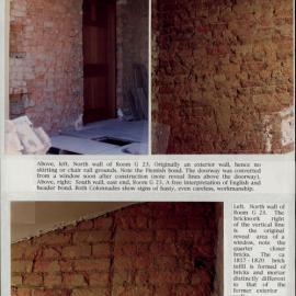 Old Government House, Parramatta. Archaeological Report of Building Fabric Exposed During Works April-June 1999. [Colour version 10 of 17 pdfs]