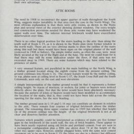 Old Government House, Parramatta. Archaeological Report of Building Fabric Exposed During Works April-June 1999. [Colour version 11 of 17 pdfs]