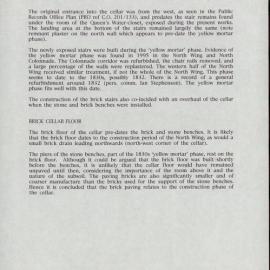 Old Government House, Parramatta. Archaeological Report of Building Fabric Exposed During Works April-June 1999. [Colour version 13 of 17 pdfs]