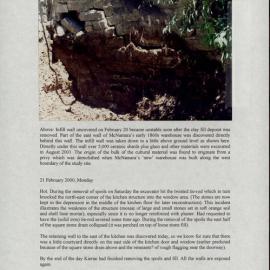 Bond 4 East (Area 32). Windmill & Pottinger Streets, Walsh Bay. Excavation Report. [Colour version 10 of 11 pdfs]