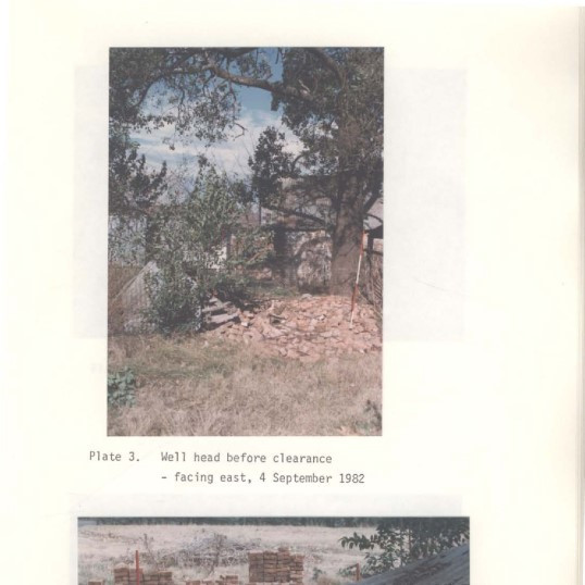 Bowman Cottage Excavation Report.