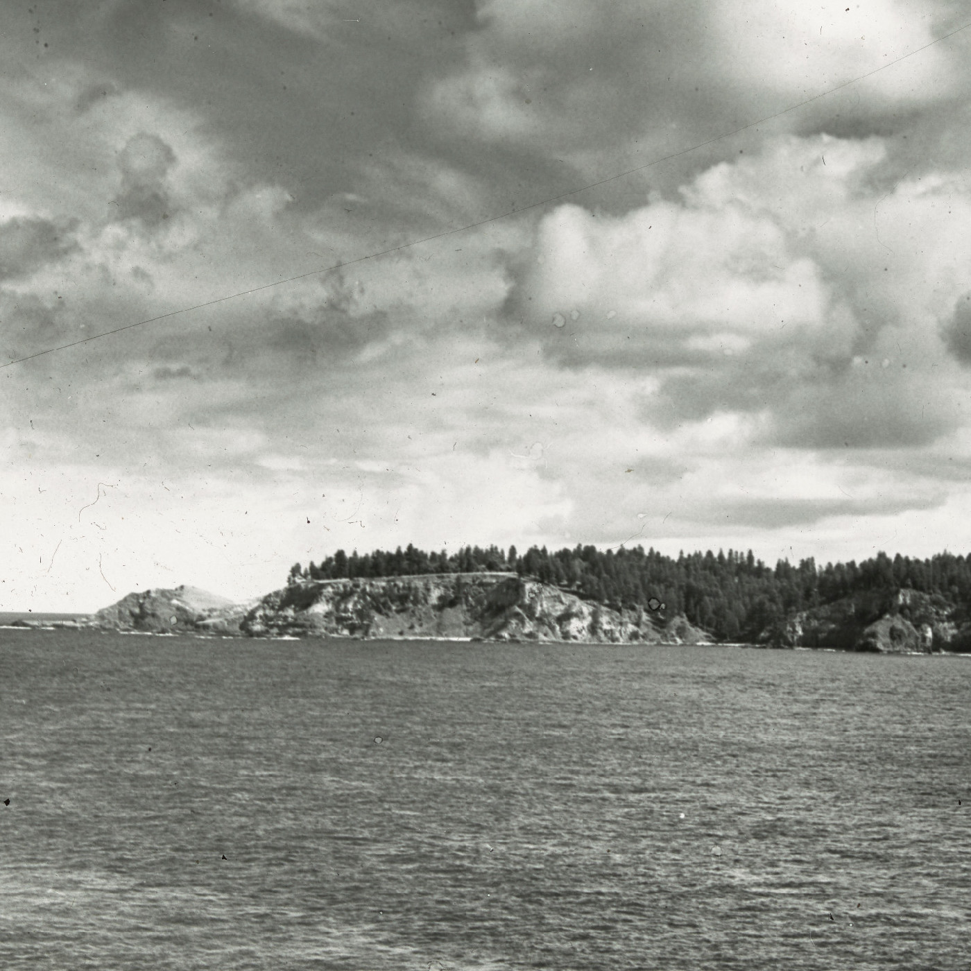 View from sea to land, Norfolk Island