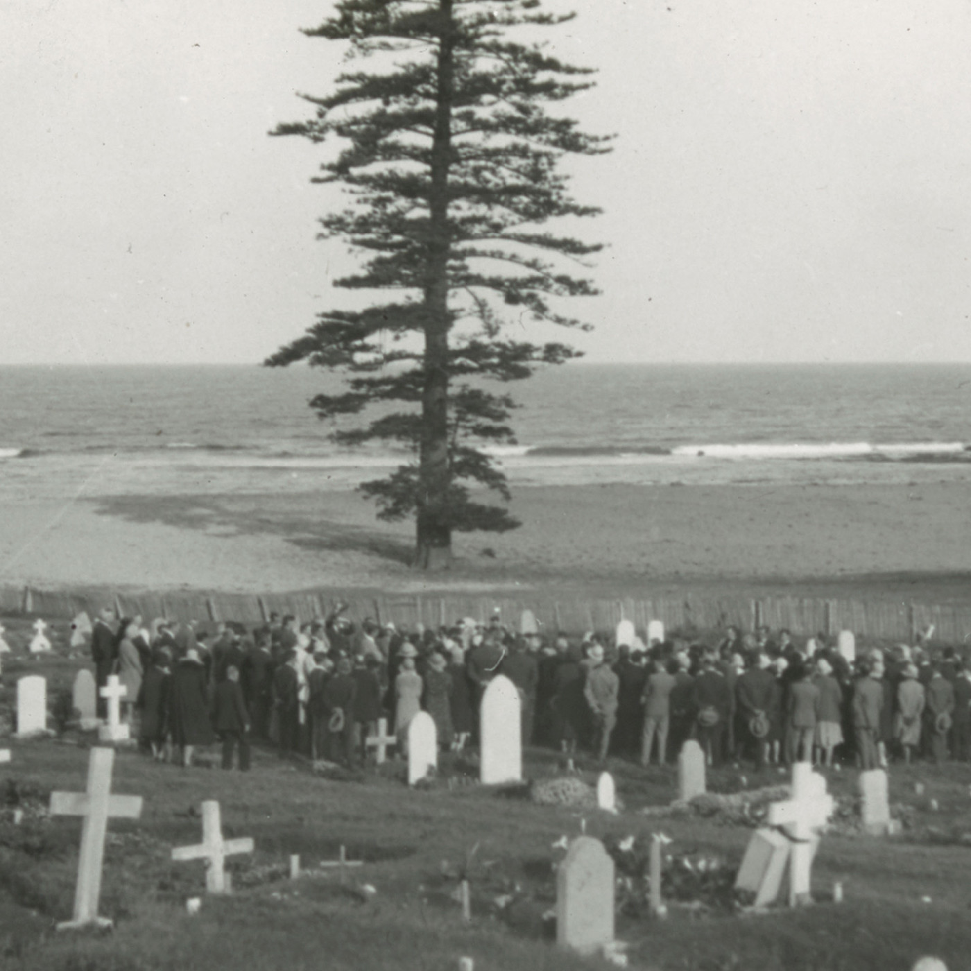 The funeral of a member of the Buffett family, Norfolk Island