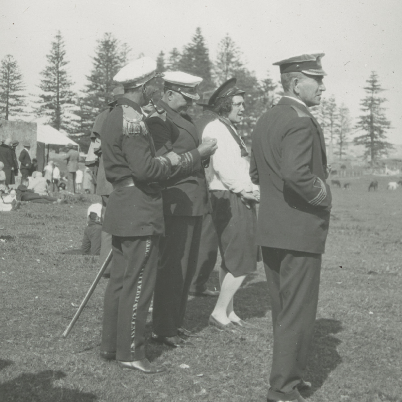 In uniform at Bounty Day, Norfolk Island