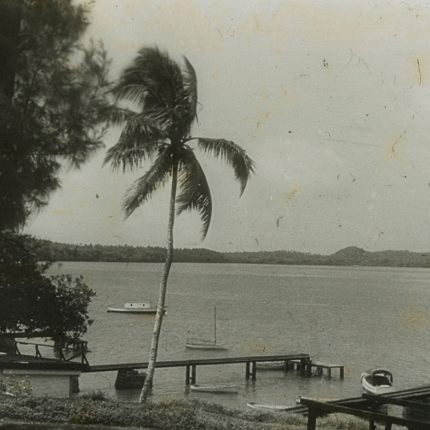 Boats on the water of Vavaʻu harbour, Tonga