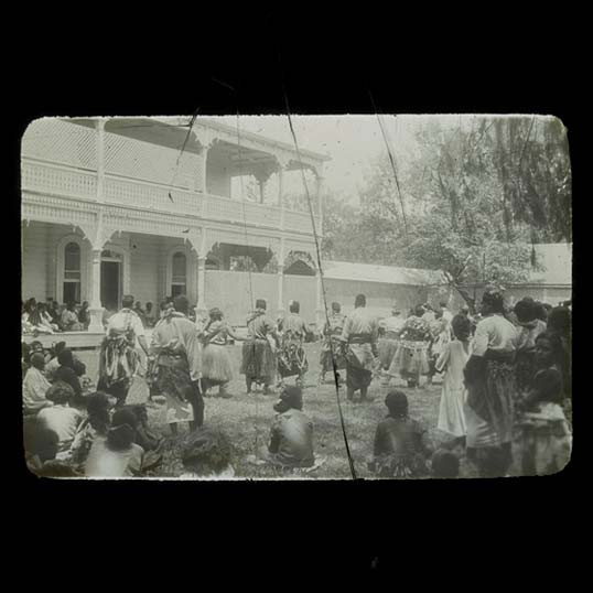 The Lakalaka dance at the Royal Palace in Nuku'alofa, Tonga