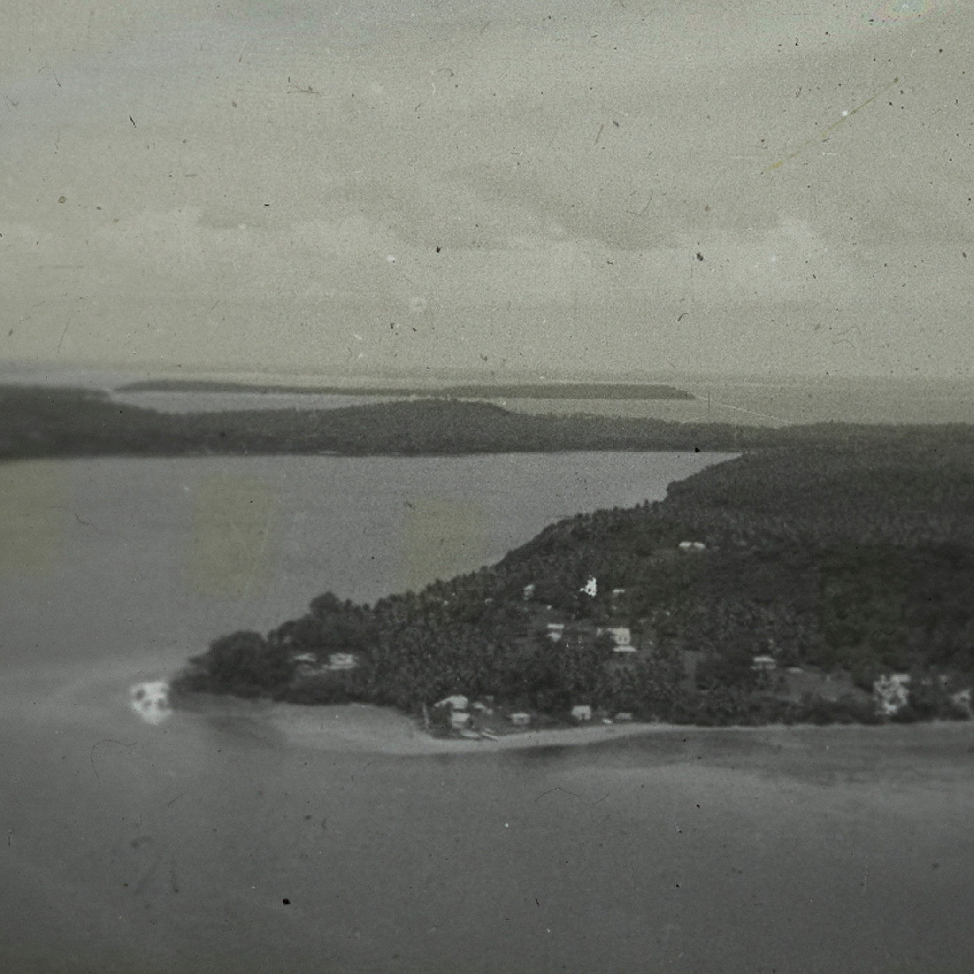 Aerial photo of coastline