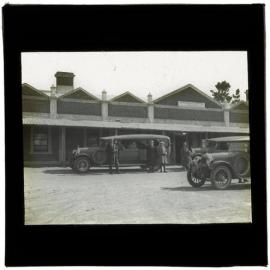 Cars in front of the Berridale Hotel