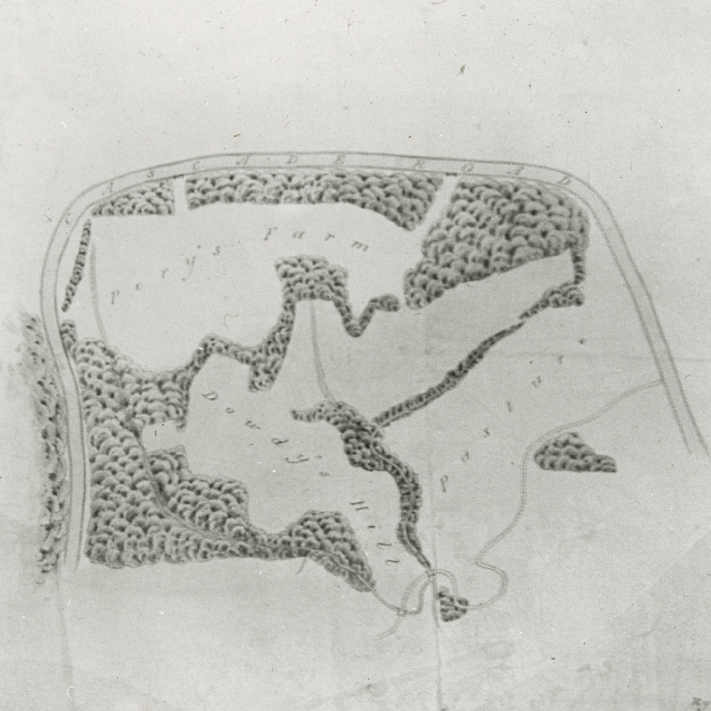 Plan of Percy's Farm and Dowdy's Hill