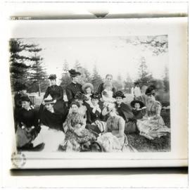 Sitting on the grass