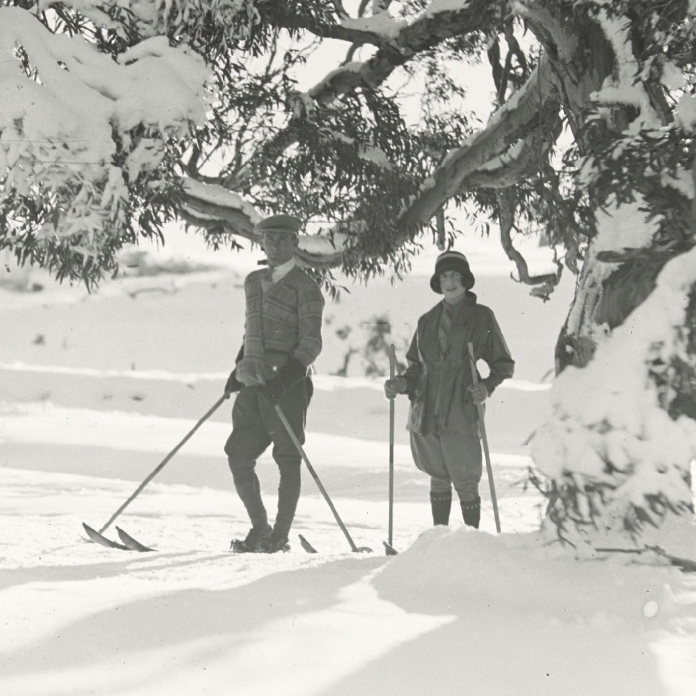 Skiers at Kosciuszko, NSW
