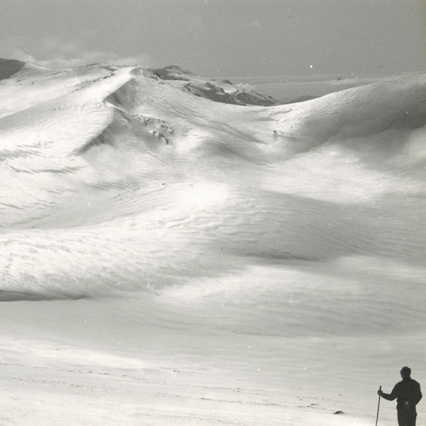 Skier near Mt Kosciuszko, NSW