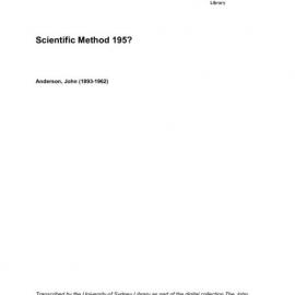 Scientific Method 195?