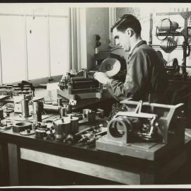 Photographs of equipment in the University of Sydney Department of Electrical Engineering.