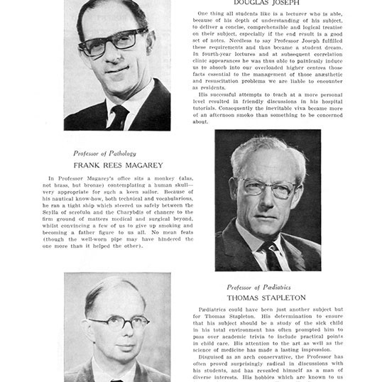 1970 Senior year book, Faculty of Medicine, University of Sydney