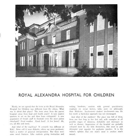 1971 Senior year book, Faculty of Medicine, University of Sydney