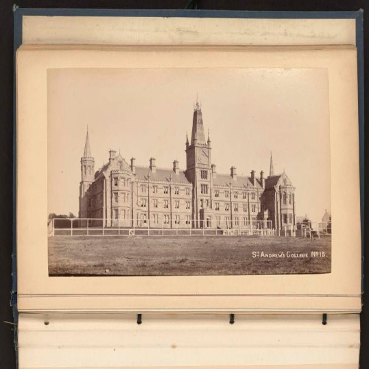 Photograph album of the buildings and grounds of the University of Sydney.