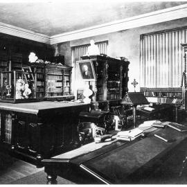 Fisher Library in what is now the Senate Room