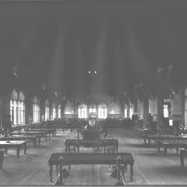 Interior of Fisher Library from opposite end
